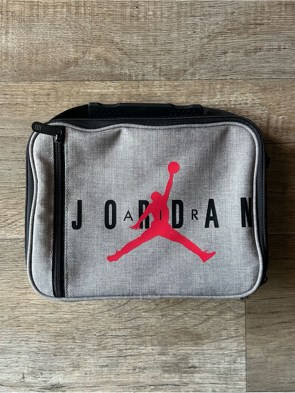 Jordan Air Gray and Red Lunch Bag